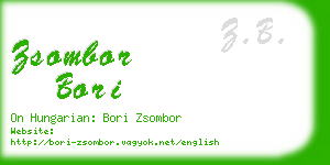 zsombor bori business card